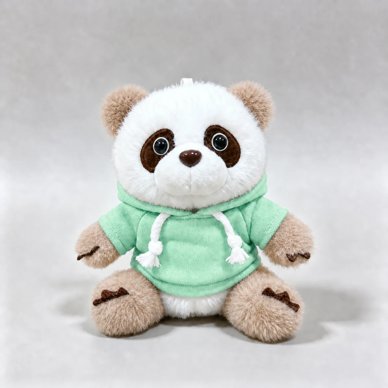 Brown & white panda · Hoodie · Mint
